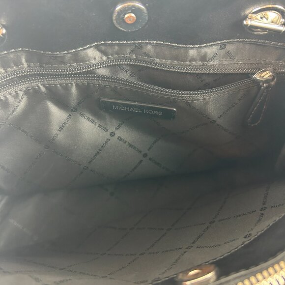 MICHAEL KORS Teagan Large Pebbled Leather Satchel Shoulder Bag - Picture 9 of 10